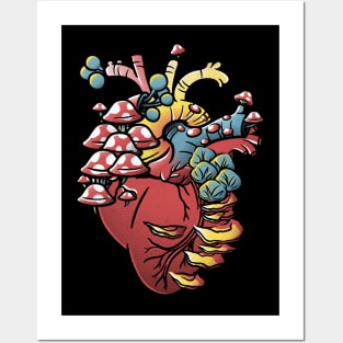 Mushroom Heart by Tobe Fonseca Posters and Art